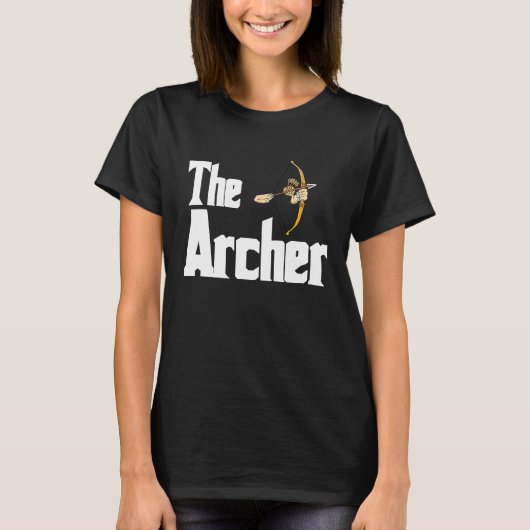 Archery  Arrow Men Shooting Club Bow Tシャツ (正面)