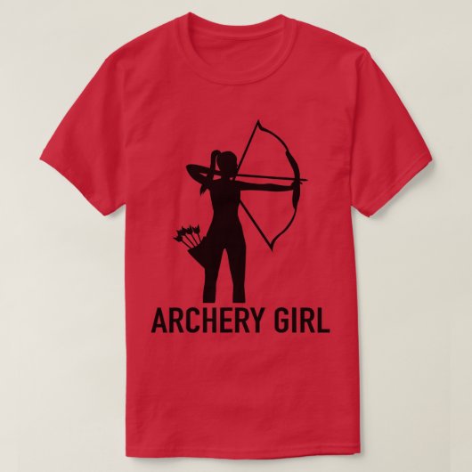 Archery Bow Arrow Archer GirlArchery Girl  Tシャツ (デザイン正面)