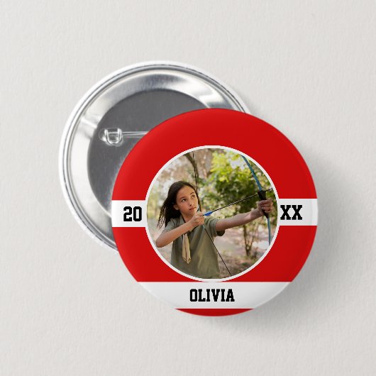 Archery Button Bow Sport Arrow Hunter Archer 缶バッジ (正面&裏面)