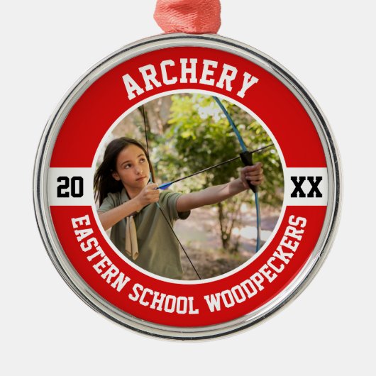 Archery Christmas メタルオーナメント (正面)
