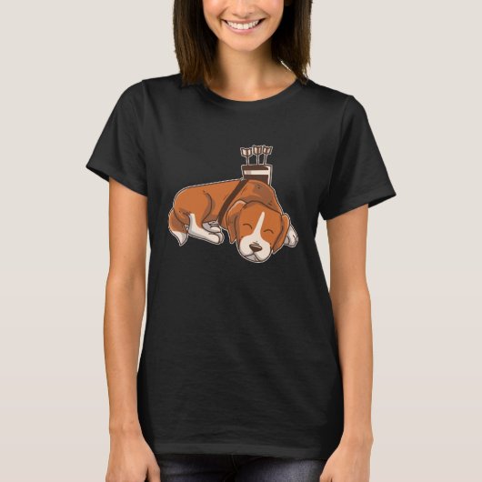 Archery Corgi Sleeping Dog Pet Hunter Kids Tシャツ (正面)