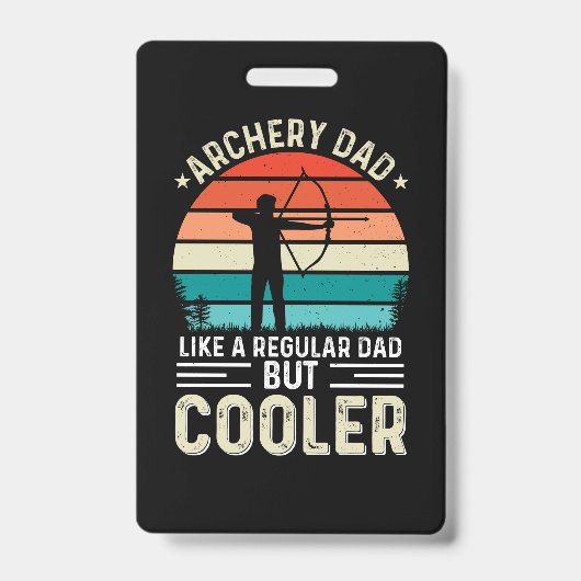 Archery Dad バッジ (正面)