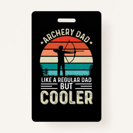 Archery Dad バッジ (正面)