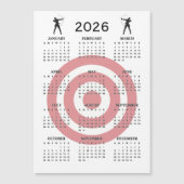 Archery Design 2026 Calendar Magnetic Card (正面)