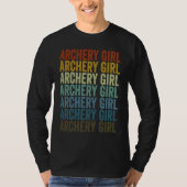 Archery Girl Archer Bow And Arrow Archery Tシャツ (正面)