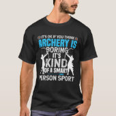 Archery Girl Hunting Bow Arrow  Archer Hunter Tシャツ (正面)