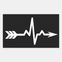 Archery Heartbeat Sports 長方形シール