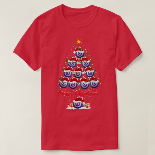 Archery Sports Lover Matching Santa Archery Christ Tシャツ (デザイン正面)
