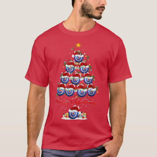 Archery Sports Lover Matching Santa Archery Christ Tシャツ