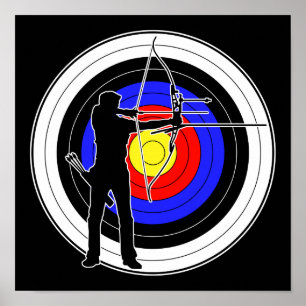 Archery & target 01 ポスター