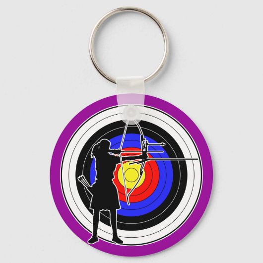Archery & target 02 キーホルダー (正面)
