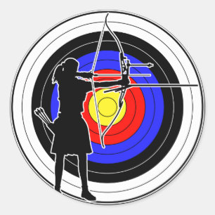 Archery & target 02 ラウンドシール