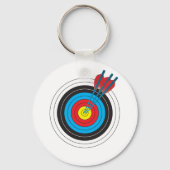 Archery Target with Arrows キーホルダー (正面)