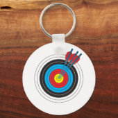 Archery Target with Arrows キーホルダー (正面)