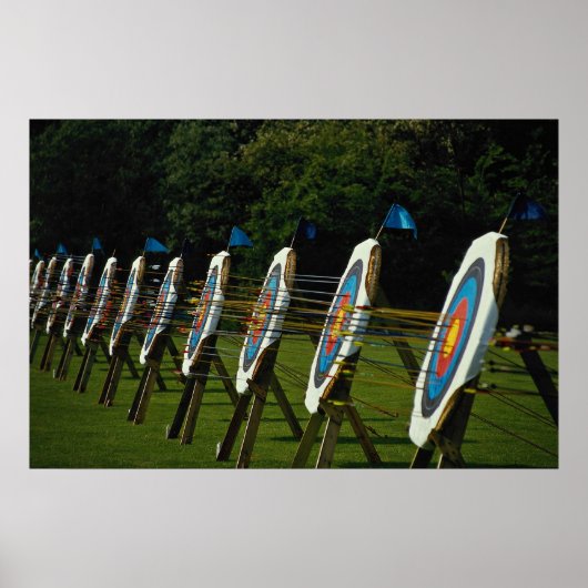 Archery targets near Brentwood, Essex, U.K. ポスター (正面)