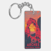 Arches National Park Hiking Adventure Gear キーホルダー (正面左)