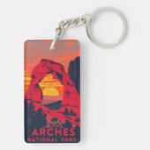 Arches National Park Hiking Adventure Gear キーホルダー (裏面)