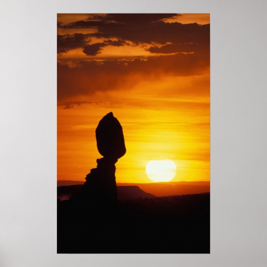 Arches National Park, UT Balance Rock at ポスター (正面)