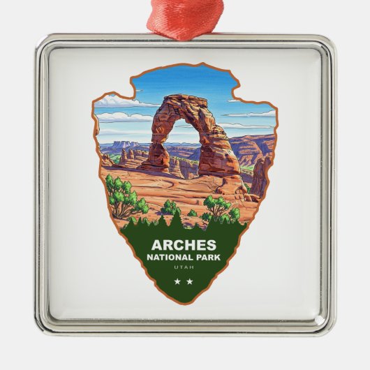 Arches National Park Utah Arrowhead メタルオーナメント (正面)