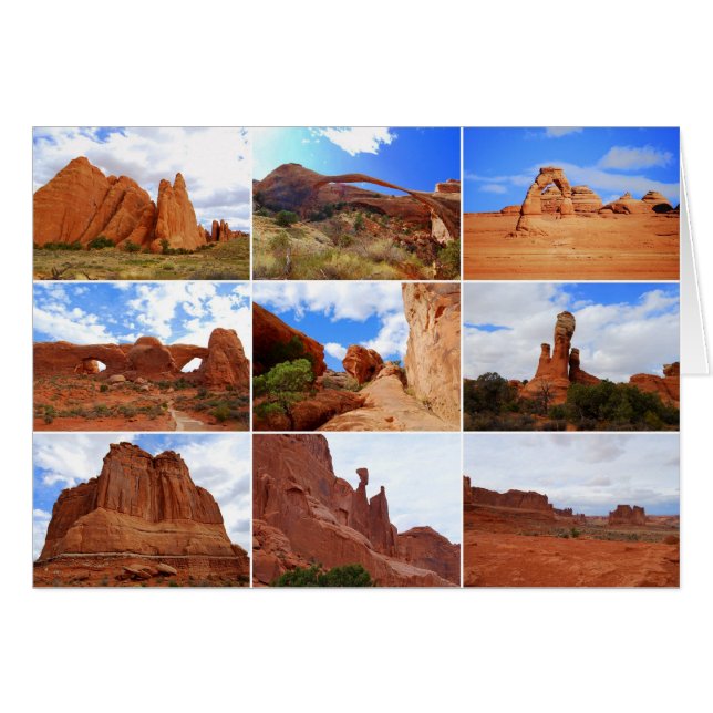 Arches National Park, Utah, Collage Card (正面横)