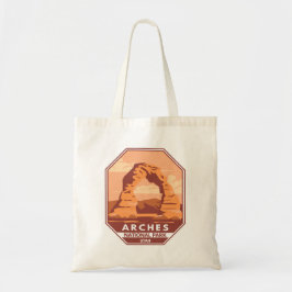 Arches National Park Utah Delicate Arch Art Retro トートバッグ