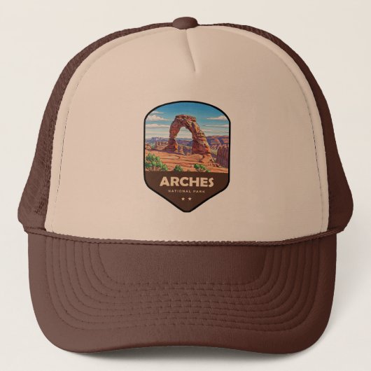 Arches National Park Utah Shield キャップ (正面)