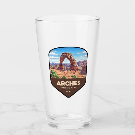 Arches National Park Utah Shield タンブラーグラス (正面)