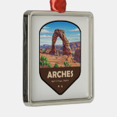 Arches National Park Utah Shield メタルオーナメント (右)