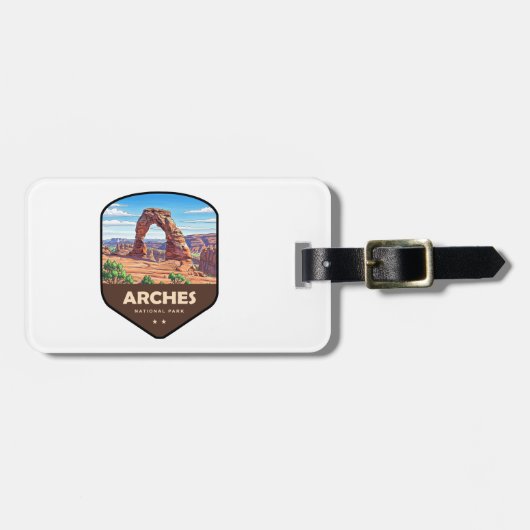Arches National Park Utah Shield ラゲッジタグ (正面横)