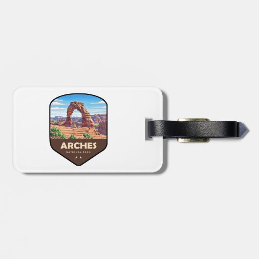 Arches National Park Utah Shield ラゲッジタグ (裏面横)