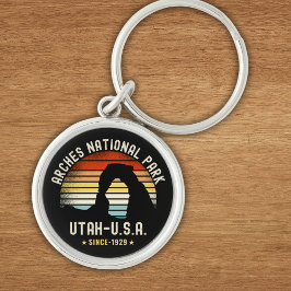 Arches National Park Utah Vintage Sunset キーホルダー