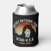 Arches National Park Utah Vintage Sunset 缶クーラー (缶正面)