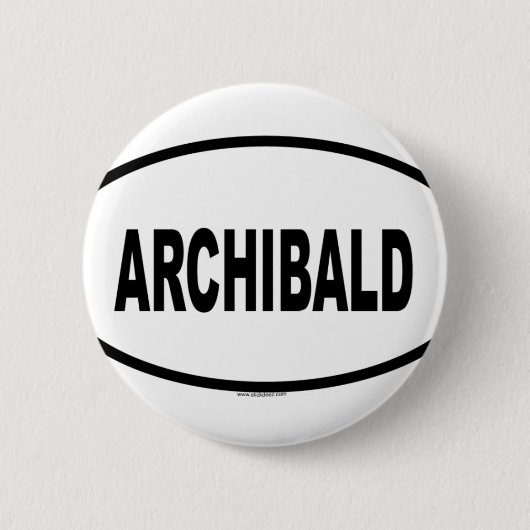 ARCHIBALD 缶バッジ (正面)