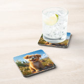 Archie -イエロー・ラブラドール・レトリーバーリトリエバーパピー コースター (右側)