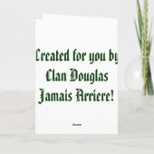 Archie、ダグラス! ダグラス! 挨拶状 カード (裏面)