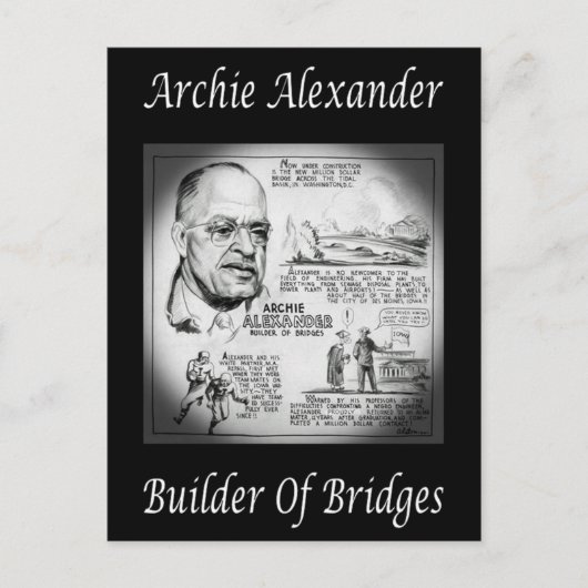 Archie Alexander ~ Mathematician/Engineer ~Builder ポストカード (正面)