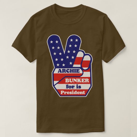 Archie Bunkerは社長 Tシャツ (デザイン正面)