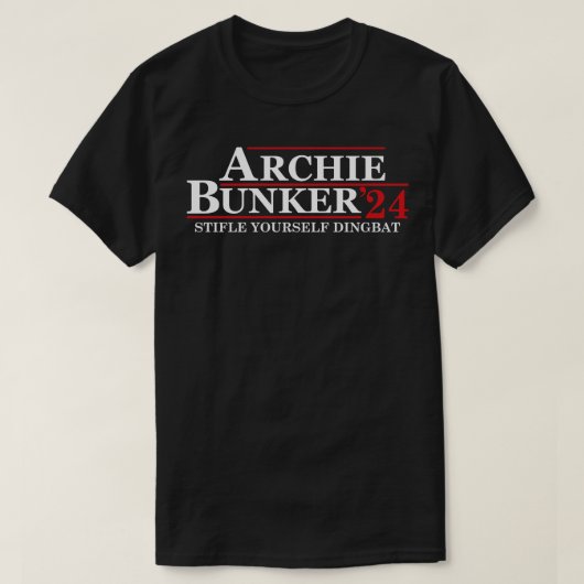 Archie Bunker 24スティールYoursDingbat Tシャツ (デザイン正面)