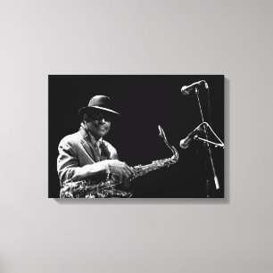 Archie Shepp 1バイP. Baud Banaleesブルー2010 C キャンバスプリント