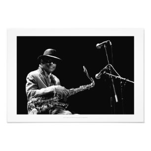 Archie Shepp Banleaes Bleues 2010写真:P Baud フォトプリント