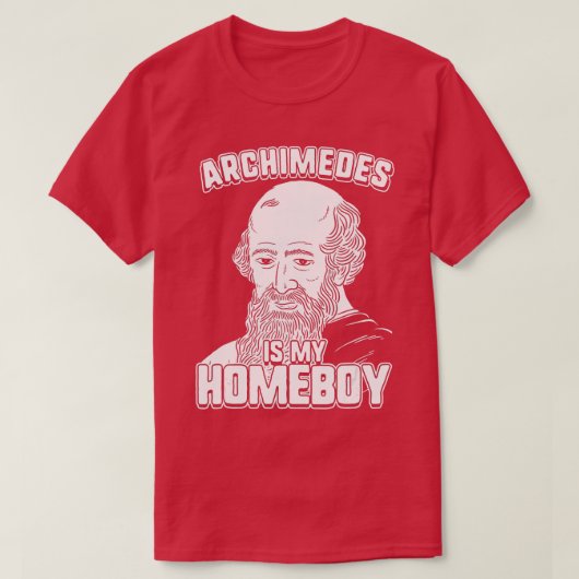 Archimedesは私のホームボーイArchimedes Tシャツ (デザイン正面)
