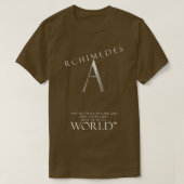 Archimedes引用文とロゴ Tシャツ (デザイン正面)