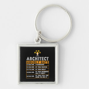 Architectの時給おもしろいジョブ照合Architect キーホルダー