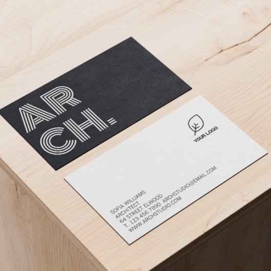 Architectカスタムロゴの白黒の追加 名刺
