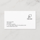 Architectカスタムロゴの白黒の追加 名刺 (裏面)