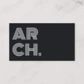 Architectカスタムロゴの白黒の追加 名刺 (正面)