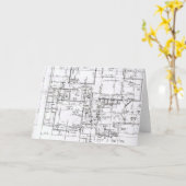 Architectグリーティングカード カード (黄色い花)