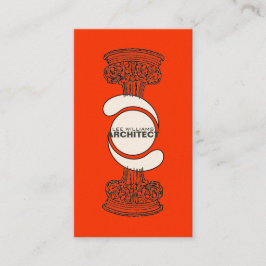 Architectビジネス・カード（赤バージョン） 名刺