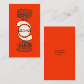 Architectビジネス・カード（赤バージョン） 名刺 (正面/裏面)