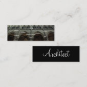 Architectプロファイル・カード – カスタマイズ可能 スキニー名刺 (正面/裏面)